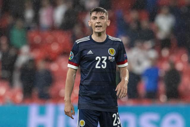 Billy Gilmour, who just turned 20, shone on his first start for the national side. Picture: Alan Harvey/SNS