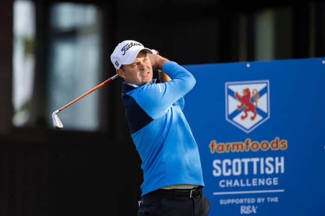 Ayrshireman Jack McDonald in action during the second round of the Farmfoods Scottish Challenge supported by The R&A at Newmachar Golf Club. Picture: Paul Devlin/Getty Images.
