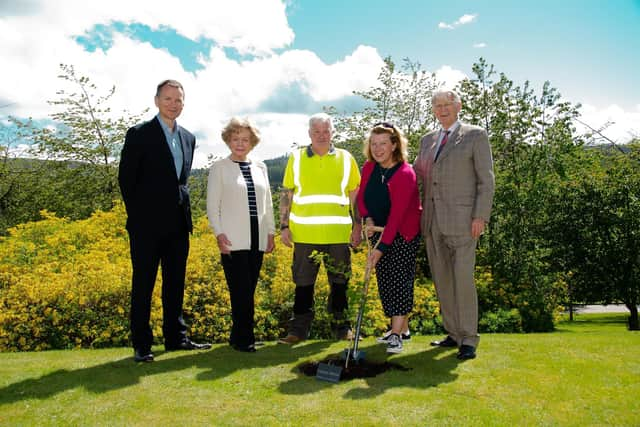 From left: Inchmarlo Retirement Village Director Richard Skene, Alison Skene, Jim Wilkie, Jane Grieve and Charles Skene.