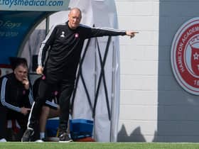 Hamilton boss Brian Rice will now prepare to get the team back into the Premiership after relegation. Picture: SNS