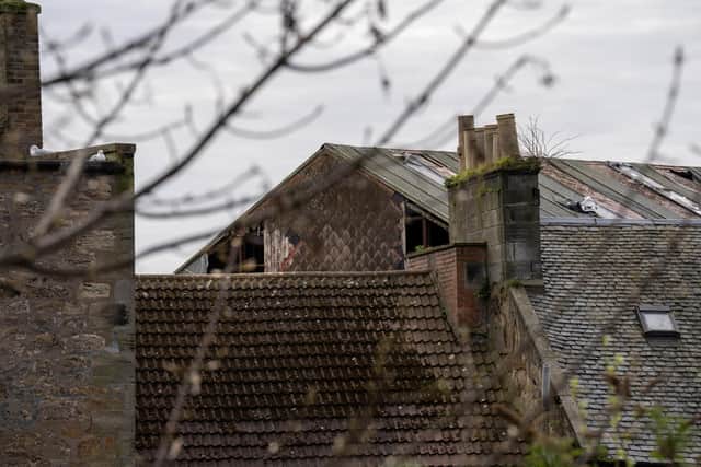 The damage to the roof is evident in this view (Pic: Cath Ruane)