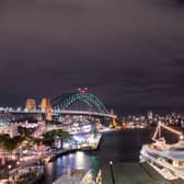 Sydney Harbour, pictured here earlier this year, was crammed with Coronation revellers in 1953.