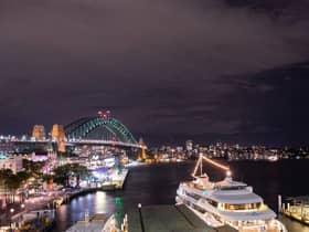 Sydney Harbour, pictured here earlier this year, was crammed with Coronation revellers in 1953.