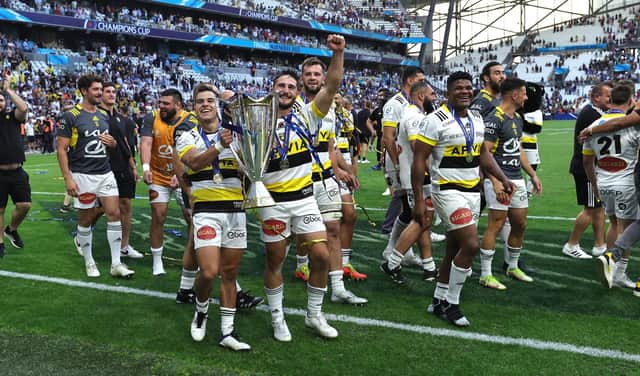 La Rochelle will defend the Champions Cup crown they won last season by beating Leinster in the final. (Photo by David Rogers/Getty Images)