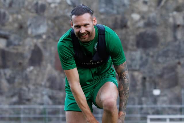 Martin Boyle played 45 minutes for Hibs against Blackpool.