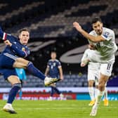 Lawrence Shankland in action for Scotland against Israel earlier this month (Photo by Craig Williamson / SNS Group) (Photo by Craig Williamson / SNS Group)