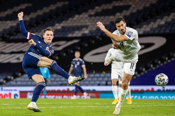 Lawrence Shankland in action for Scotland against Israel earlier this month (Photo by Craig Williamson / SNS Group) (Photo by Craig Williamson / SNS Group)