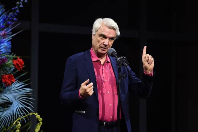 Musician David Byrne, originally from Dumbarton, is among those Scots to have donated ahead of the crunch elections. Picture: Ilya S. Savenok/Getty Images for The Moth)