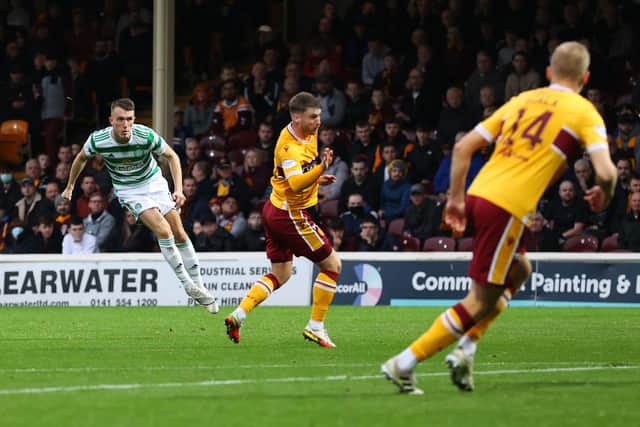 David Turnbull struck a stunning goal against former club Motherwell. (Photo by Craig Williamson / SNS Group)