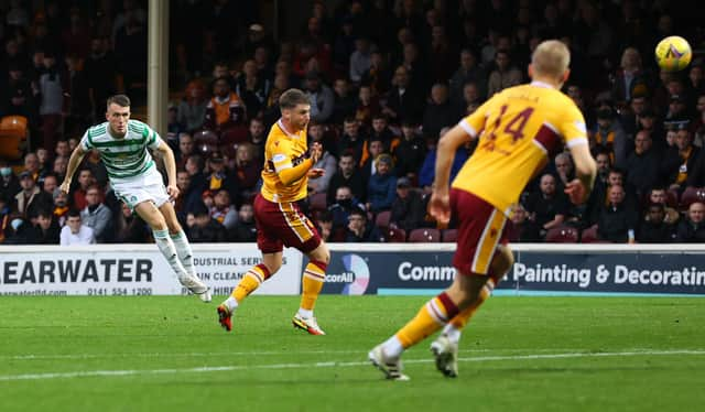 David Turnbull struck a stunning goal against former club Motherwell. (Photo by Craig Williamson / SNS Group)