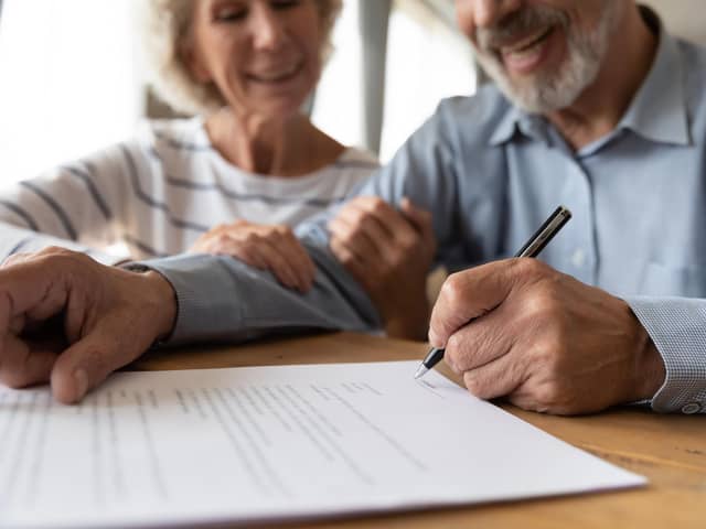 Making a will in Scotland: What it covers, who can help, and how much it will cost. Stock image