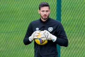 Craig Gordon returned to Hearts training yesterday after starring in Scotland's win over the Faroe Islands.  (Photo by Mark Scates / SNS Group)
