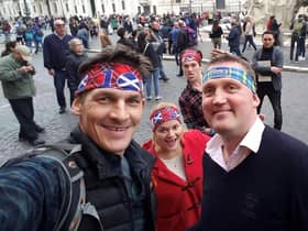 Rob Wainwright (left) with the late Doddie Weir (far right)