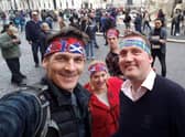 Rob Wainwright (left) with the late Doddie Weir (far right)