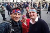 Rob Wainwright (left) with the late Doddie Weir (far right)