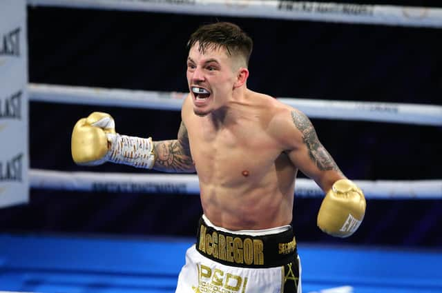 Lee McGregor defeated Karim Guerfi in March to be crowned European bantamweight champion. Picture: Alex Livesey/Getty Images