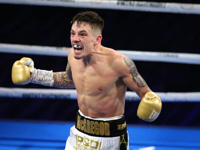 Lee McGregor defeated Karim Guerfi in March to be crowned European bantamweight champion. Picture: Alex Livesey/Getty Images