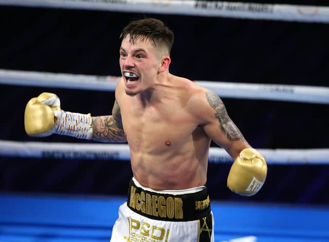 Lee McGregor defeated Karim Guerfi in March to be crowned European bantamweight champion. Picture: Alex Livesey/Getty Images