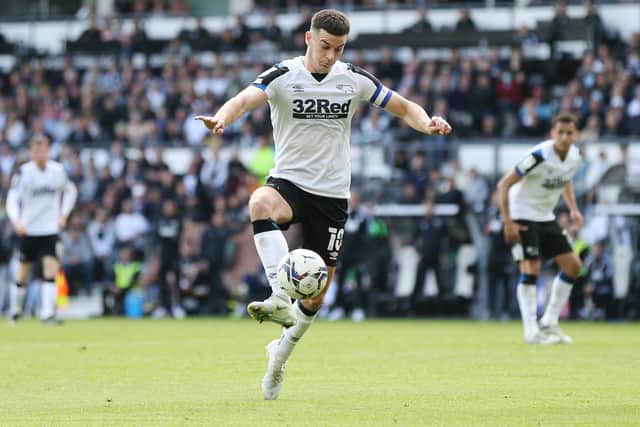 Tom Lawrence has signed for Rangers following his departure from Derby County. (Photo by Cameron Smith/Getty Images)