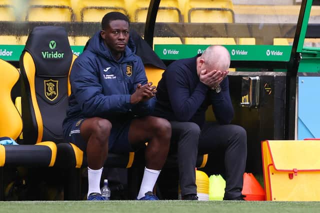 Livingston assistant manager Marvin Bartley has remained in the dugout with head coach David Martindale this season (Photo by Alan Harvey / SNS Group)