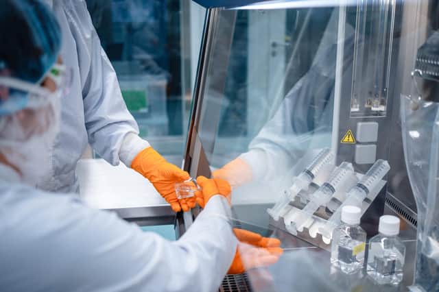 The coronavirus vaccine being produced by BioNTech.