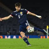 Scotland's defender Kieran Tierney. (Photo by ANDY BUCHANAN/AFP via Getty Images)