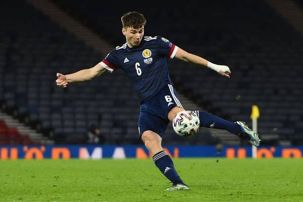 Scotland's defender Kieran Tierney. (Photo by ANDY BUCHANAN/AFP via Getty Images)