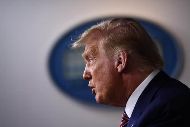 Donald Trump turned to a Scottish bank for funding as he planned the Trump Organisation's international expansion. Picture:Brendan Smialowski/AFP/Getty