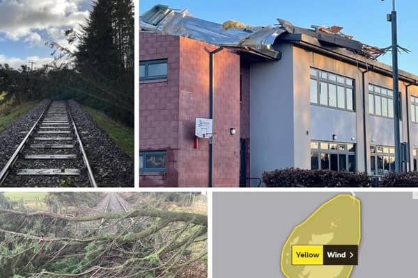 Scotland was hit with winds of up to 80mph as Storm Otto left thousands of homes without power, cause significant travel disruption and even ripped the roof off of a school in Angus.
