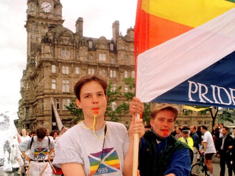 More than 3000 people joined the march, which started at Broughton Street and made its way along Princes Street and towards the Meadows.