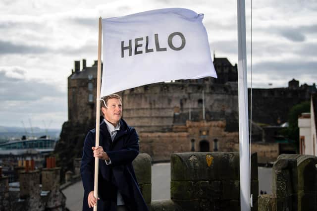 Peter Liversidge is revisiting his 2013 work, Flags for Edinburgh PIC: Ian Georgeson.