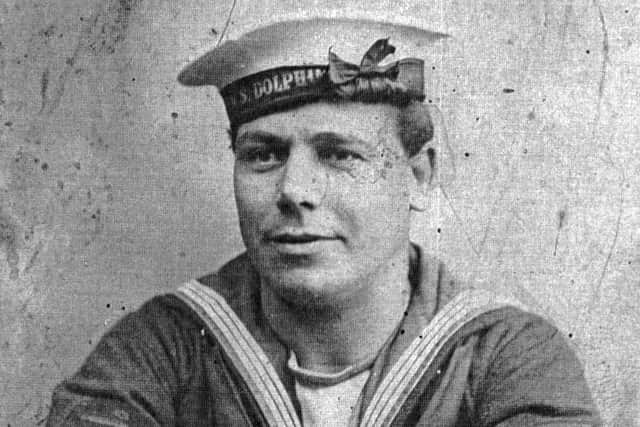 Submariner Fred Bown, one of only eight survivors from the sinking of the K-17 during the Battle of May Island in January 1918. His testimony of the night, combined with new analysis of the submarine wrecks in the Firth of Forth, has led to fresh understanding of the naval disaster. PIC: Fred Bown archive.