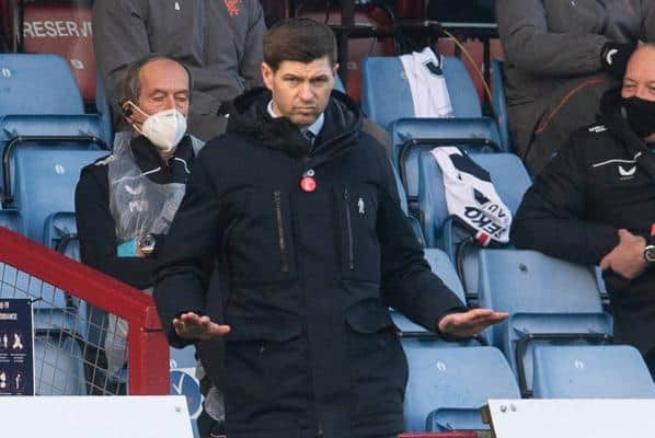 Rangers manager Steven Gerrard has been urging calm in the Premiership title race. (Photo by Craig Foy / SNS Group)