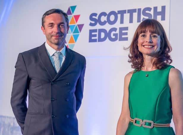Scottish EDGE COO Steven Hamill and CEO Evelyn McDonald. Picture: Sandy Young Photography.