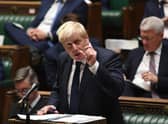 Boris Johnson in the Commons announcing the new health and social care levy.