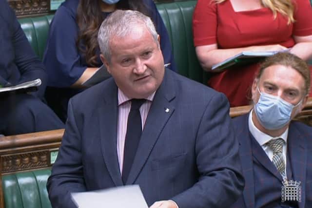 SNP Westminster leader Ian Blackford responds after Prime Minister Boris Johnson gave an update on the latest situation in Afghanistan to MPs in the House of Commons. Picture: PA