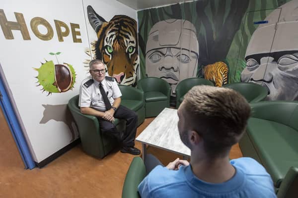 There are special areas in Perth Prison where inmates can relax and talk to staff members (Picture: Community Justice Scotland)