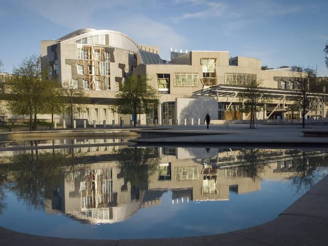 The Scottish Parliament building at Holyrood