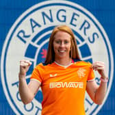 Durham Women defender Kathryn Hill has rejoined Rangers. Credit: Rangers FC Twitter
