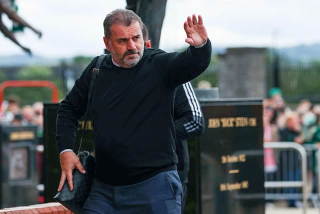 Ange Postecoglou was his Celtic team to play attractive football and says his ideals are based on watching Johan Cruyff.