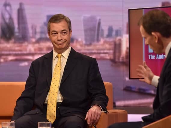 Nigel Farage's former party, the Brexit Party, owes one Scottish company at least £22,000. Picture: PA