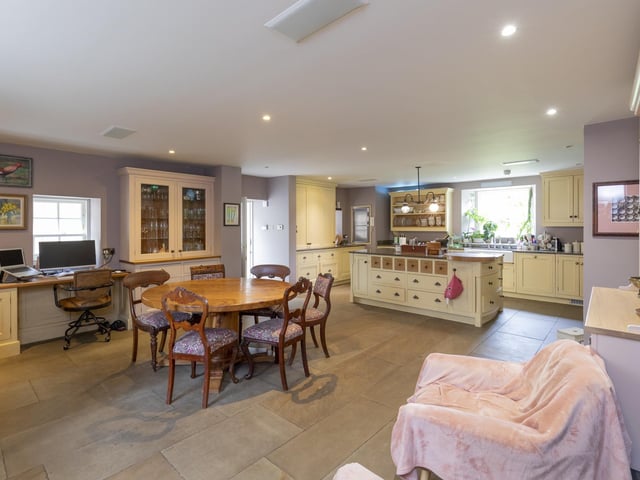Exterior: Surrounding the home are nearly 30 acres of grounds, featuring a former walled garden, with glass houses, four-bed cottage and stables.
Contact: Galbraith