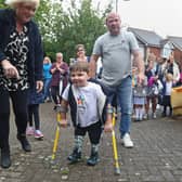 Tony raised more than £1.5m last year by completing a 10km walking challenge (Photo: Gareth Fuller)