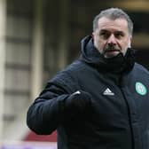 Celtic manager Ange Postecoglou at full time after the 4-0 win over Motherwell. (Photo by Alan Harvey / SNS Group)