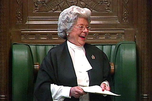 Baroness Betty Boothroyd, the first woman to be Speaker of the House of Commons, has died, according to current Speaker Sir Lindsay Hoyle, who said she was "one of a kind".