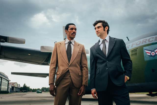 Parker Sawyers and Alec Secareanu in Spy/Master. Picture: BBC/HBO Europe