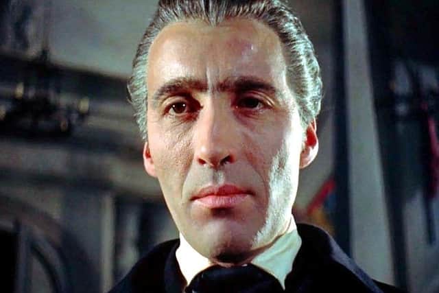 Classic vampire: Christopher Lee as Dracula in the 1958 movie