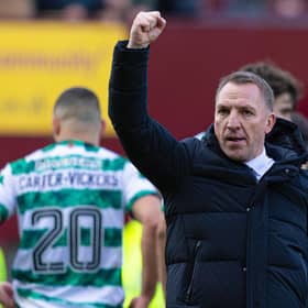 Brendan Rodgers hails the Celtic fans following the 3-1 win over Motherwell.