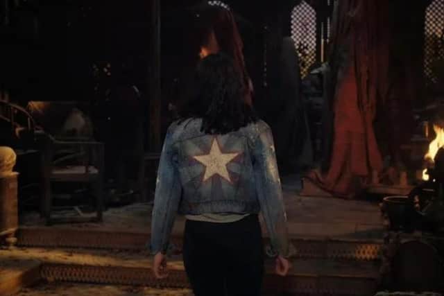 America Chavez is instantly recognisable due to the distinguishing star on the back of her jacket. Photo: Marvel Studios.