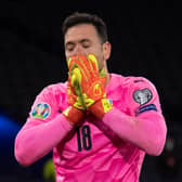 Israel's Ofir Marciano after failing to save John McGinn's penalty during the Euro play-off match against Scotland. Photo by Alan Harvey / SNS Group